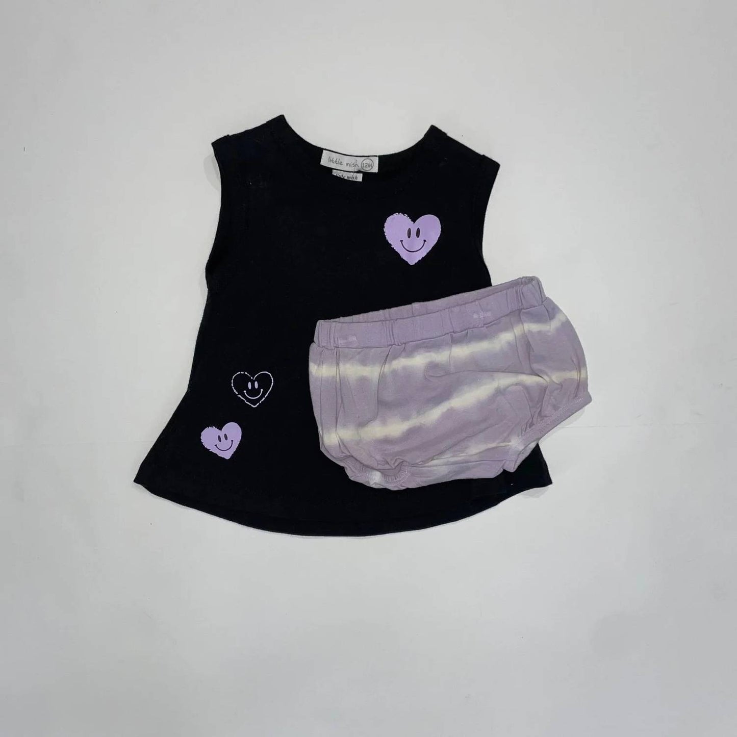 Kids' Smiley Hearts Tank & Bloomers Set