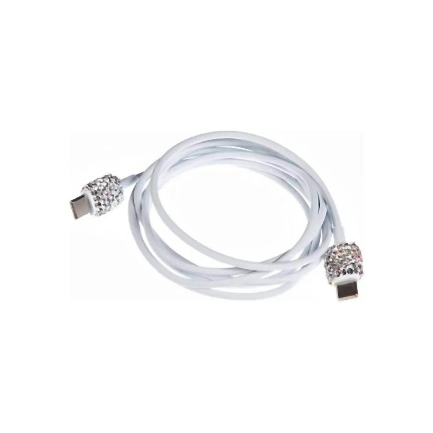 Ole - Women's Clear Bling Usb Charger Cable - Rack Hunt