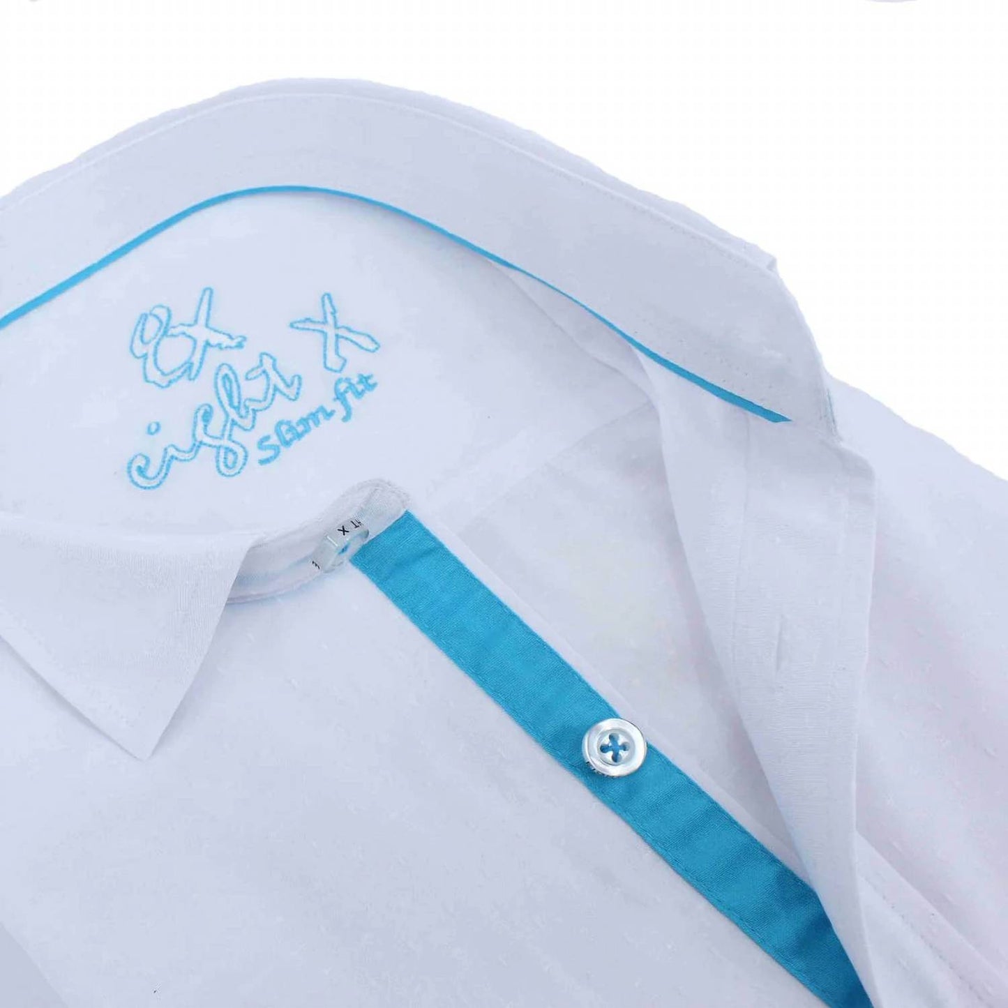 Jacquard Button Down Shirt With Trim