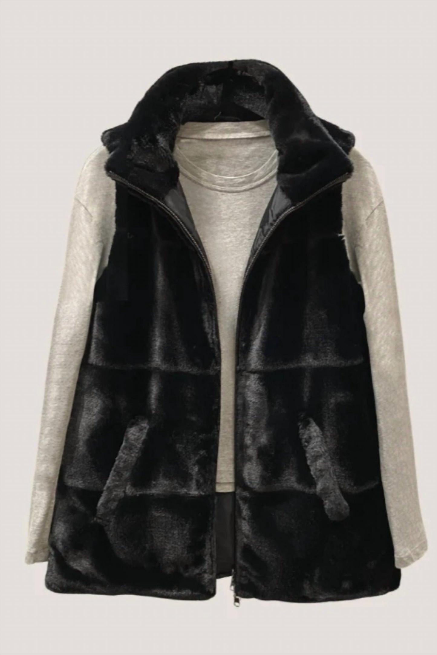 Women's Fur Reversible Vest