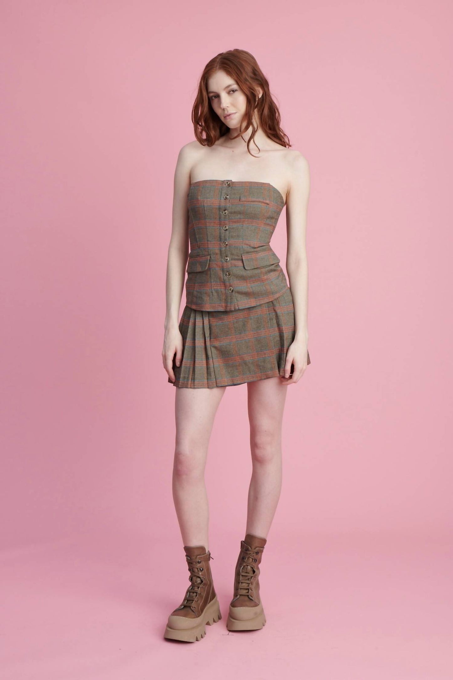 Rabia Pleated Skort