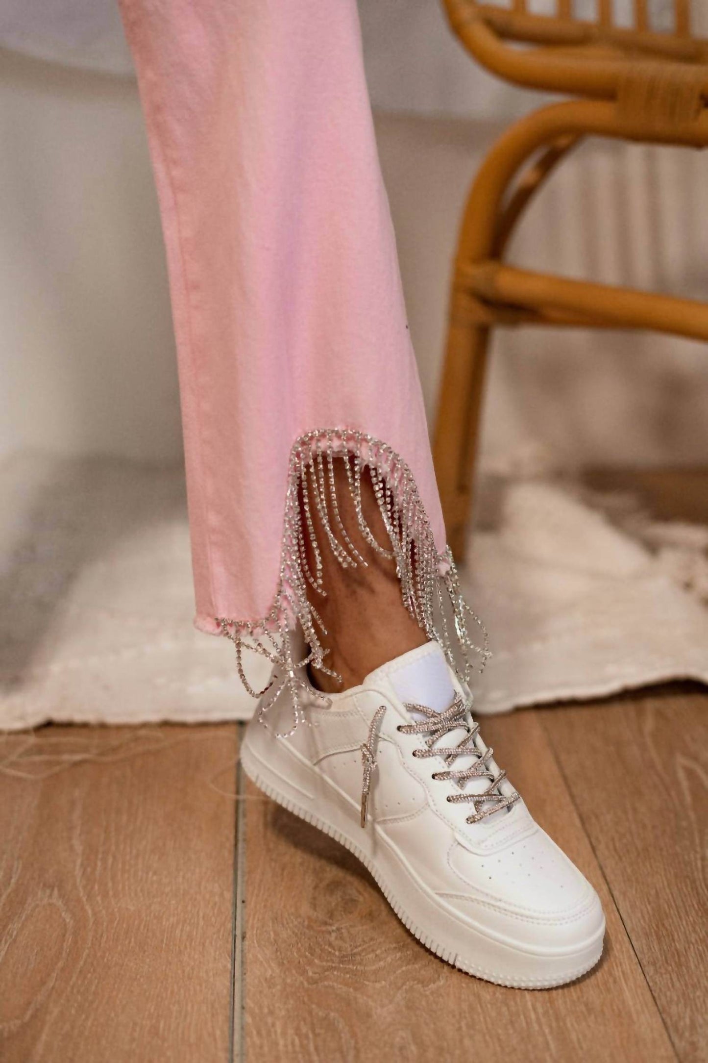 North End - Just Dance Rhinestone Fringe Jeans - Rack Hunt -