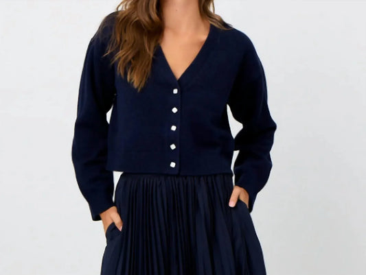 La Porte - Cotton Cashmere Knit Summer Cardigan - Rack Hunt