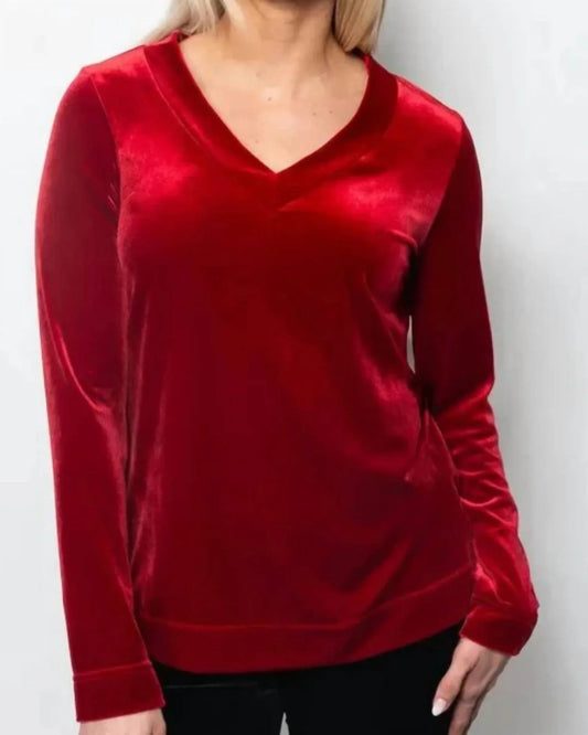 SNO SKINS - Plushtech Velvet V-neck Top - Rack Hunt