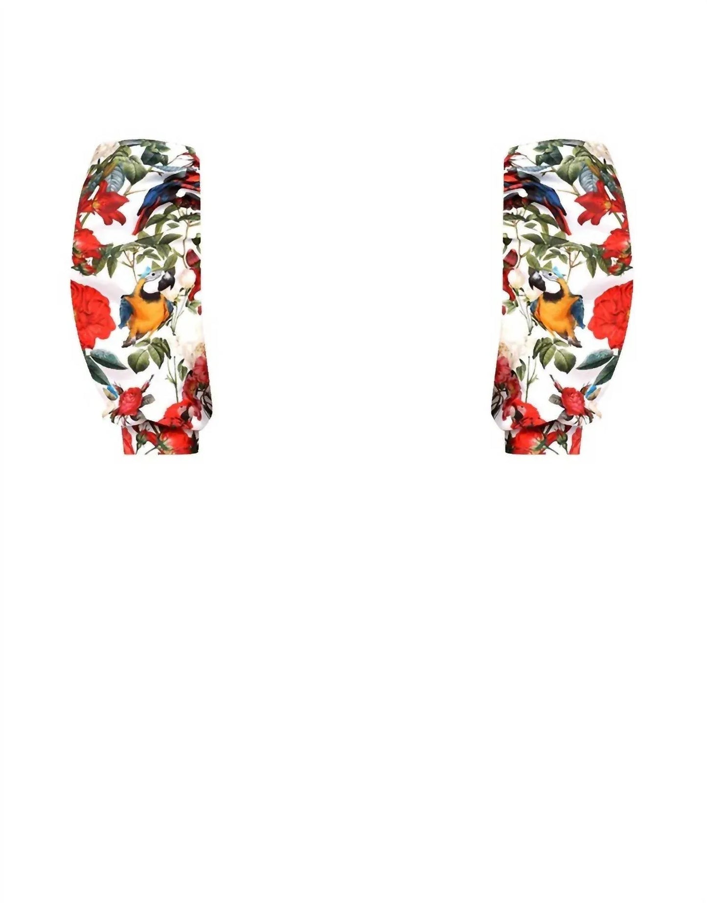 Lia Sahara - Women's Cut Out One Piece + Puffed Short Sleeves - Rack Hunt