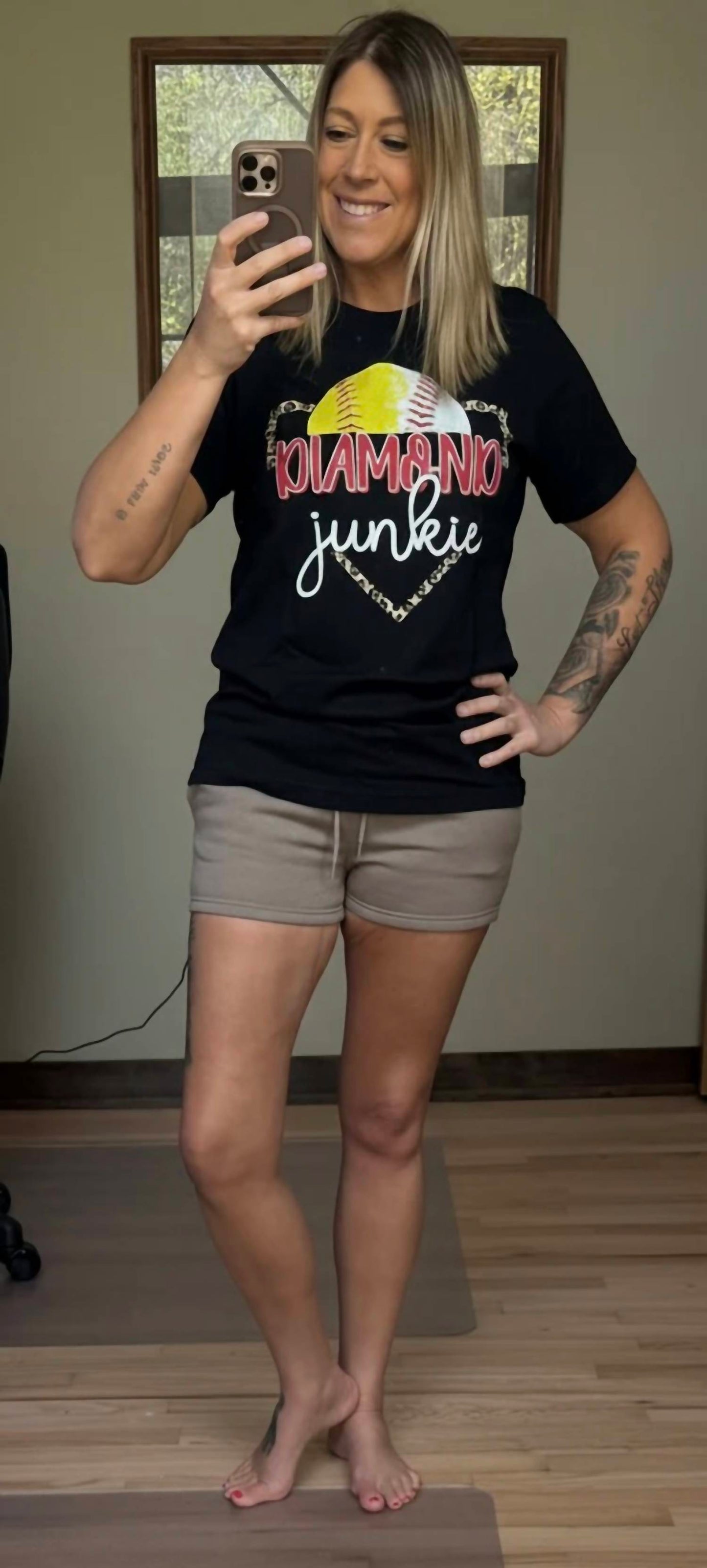 Diamond Junkie Baseball And Softball Graphic Tee