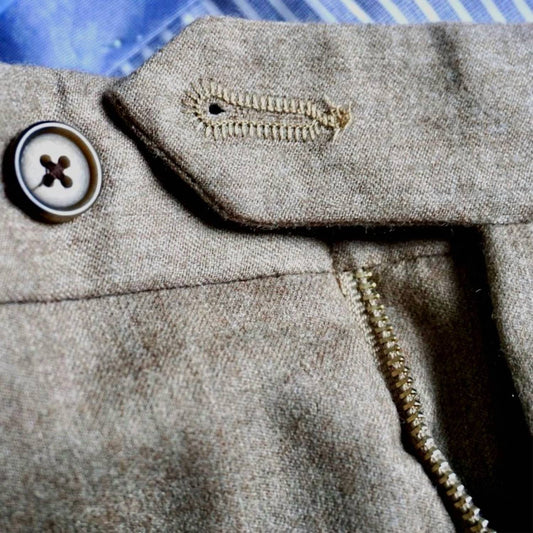Super 100s Worsted Wool Flannel Trouser