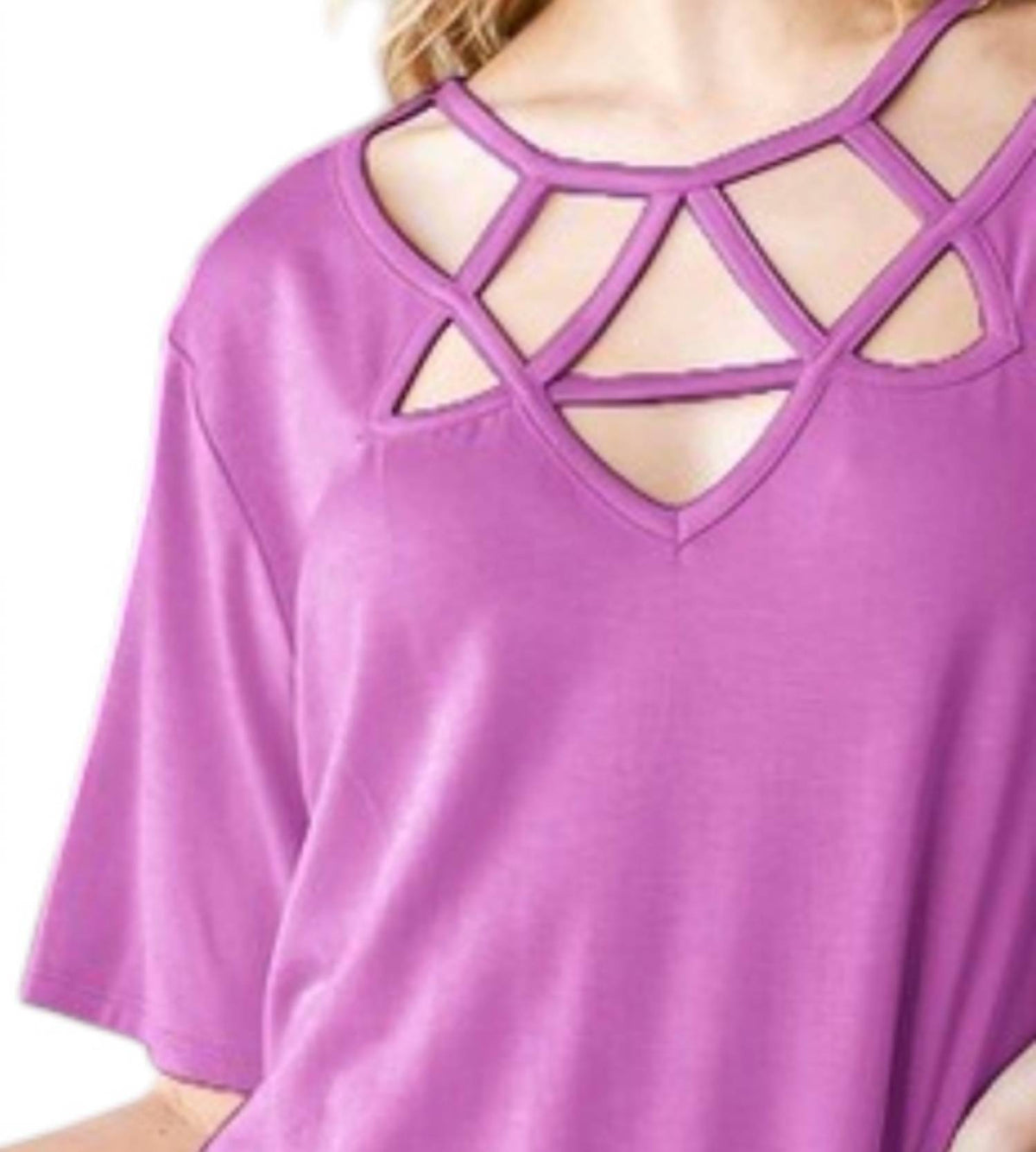 Crisscross Solid Top