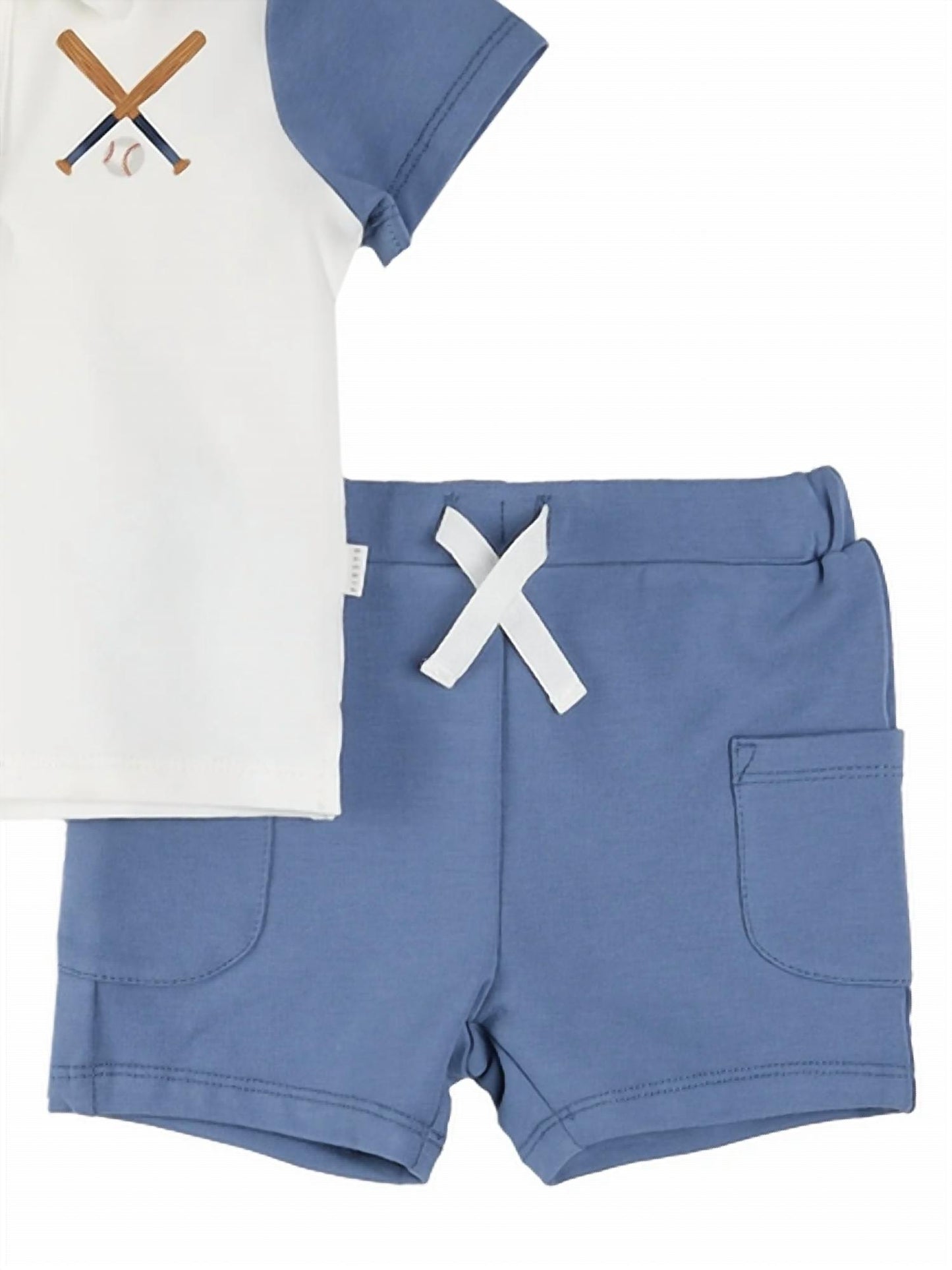 Boy's Baseball Polo Shirt Set