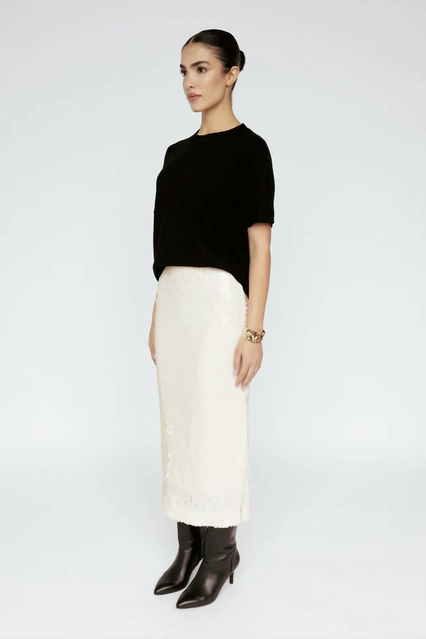 Sequin Midi Skirt