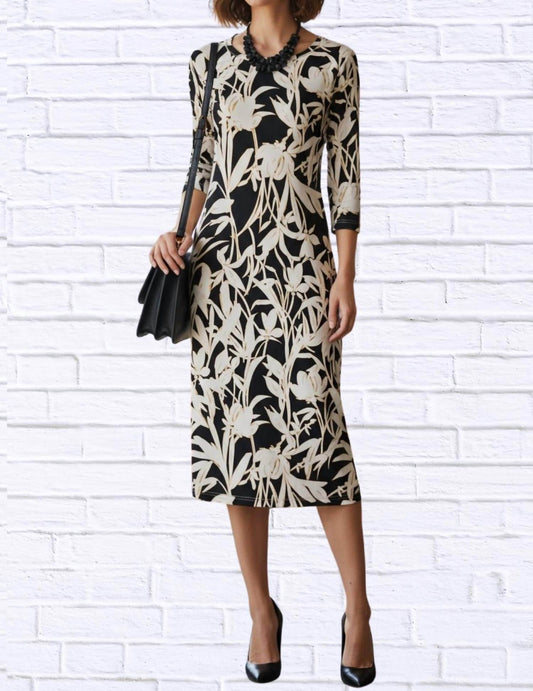 Diva USA - Floral Knit Midi Dress - Rack Hunt -