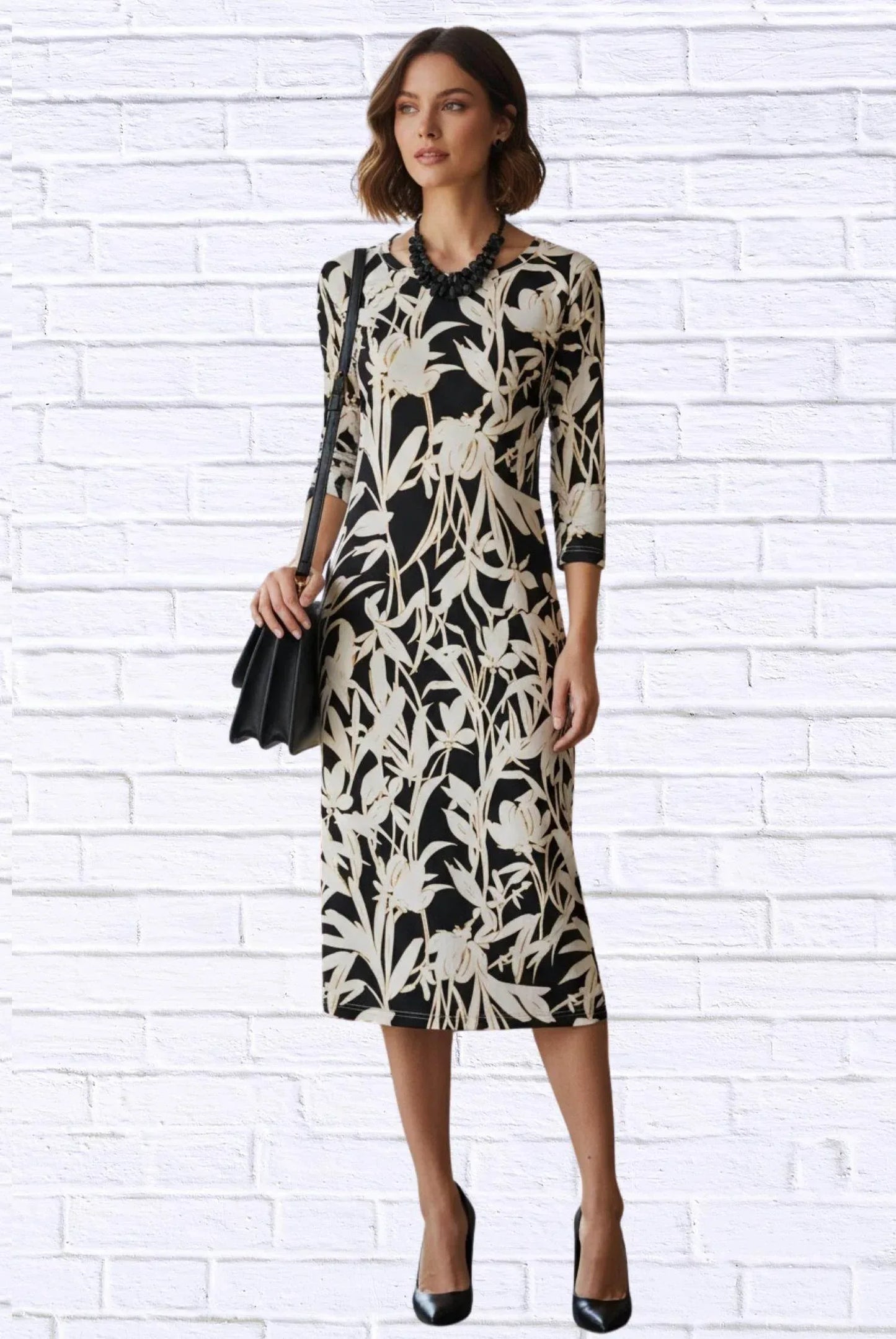 Diva USA - Floral Knit Midi Dress - Rack Hunt