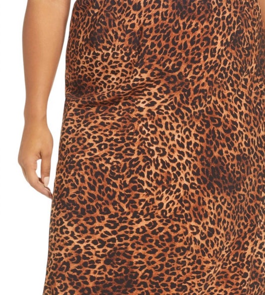 Lyndon Satin Bias Skirt - Plus