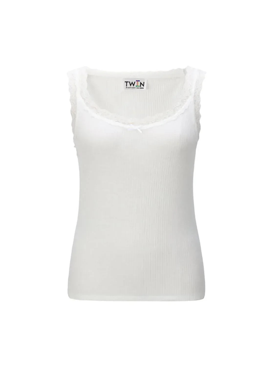 T.W.I.N. That’s What I Need - Lace Scoop Neck Tank Top - Rack Hunt