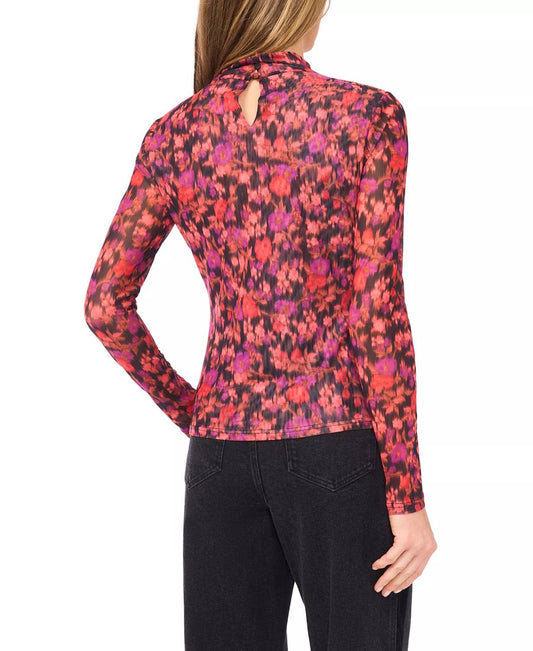 Fitted Long Sleeve Turtleneck Top