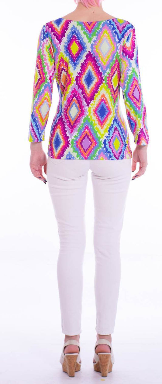 Michelle Parisou - Candice 3/4 Sleeves Top - Rack Hunt