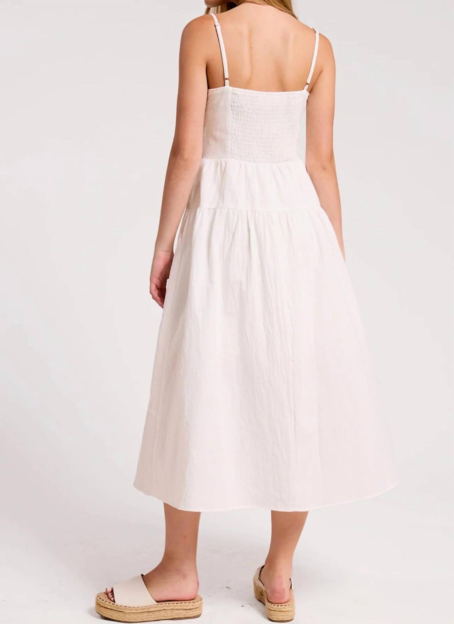 Marine Shell Midi Dress