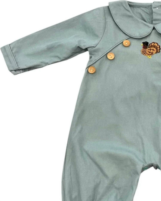 Kids Embroidered Turkey Longall