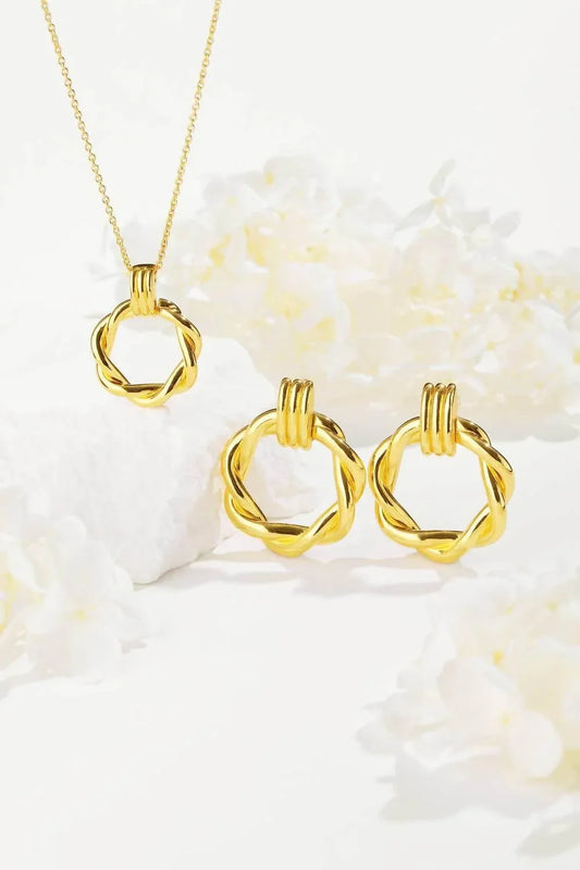 Classicharms - Women's Twisted Hoop Earrings - Rack Hunt