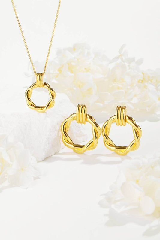 Classicharms - Women's Twisted Hoop Earrings - Rack Hunt -