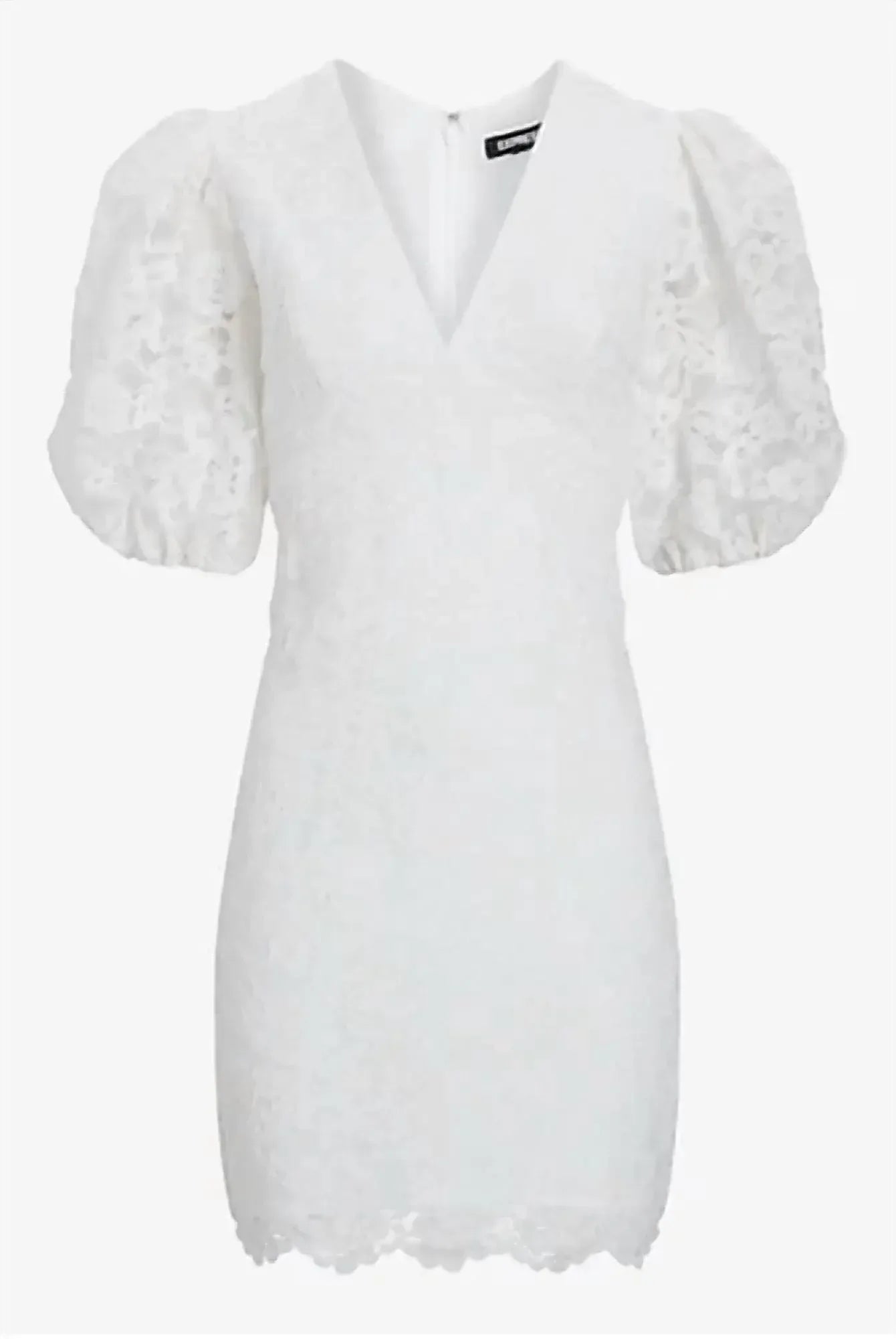 Express - Bridal Lace Puff Sleeve Mini Dress - Rack Hunt