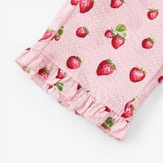 Girl's Strawberry Ruffle Tank & Pant Set