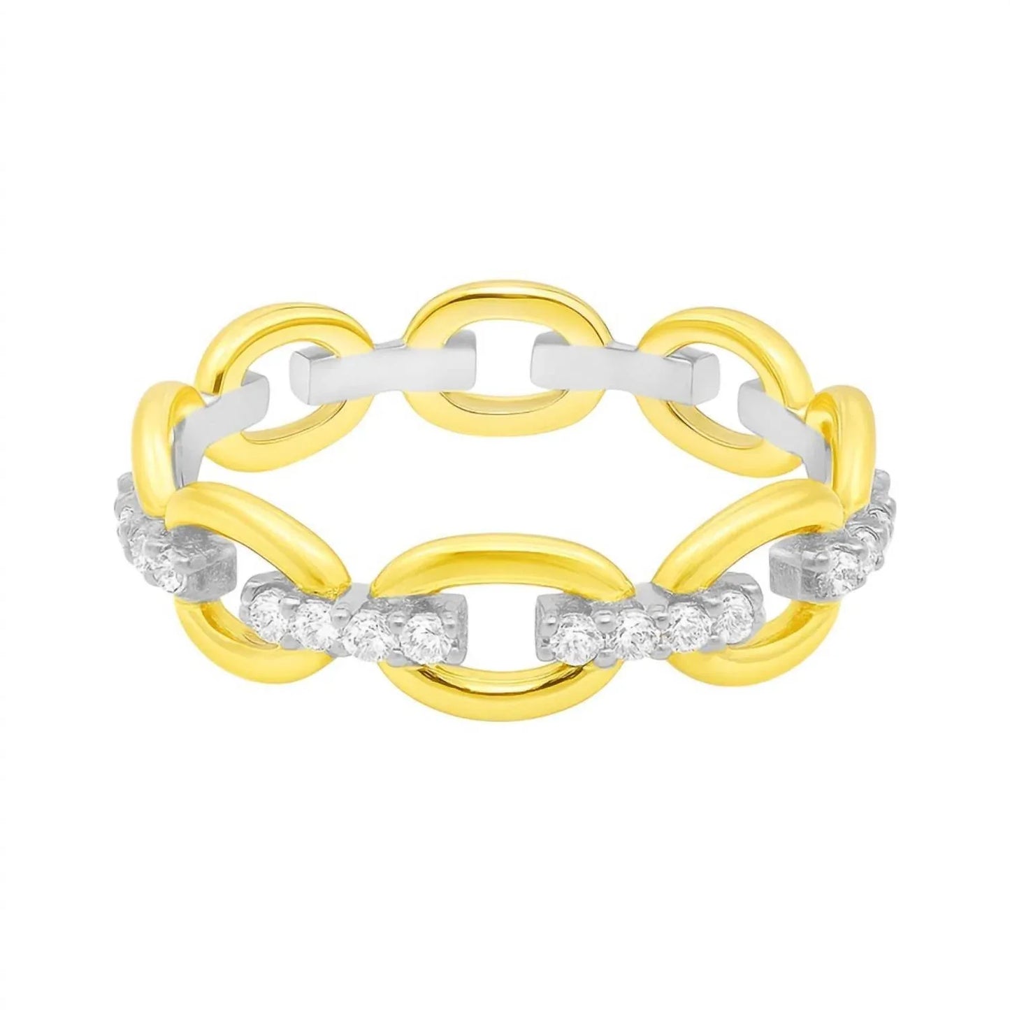 Allyanna Gifts - Women's Moissanite Oval Link Band Bracelet - Rack Hunt