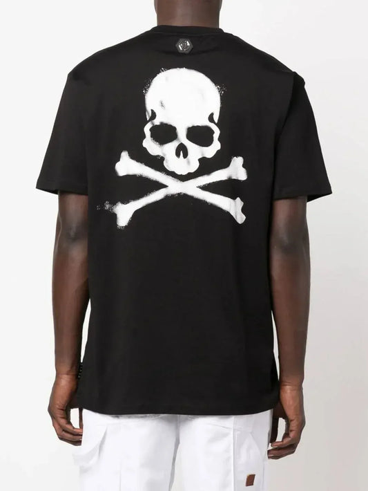 PHILIPP PLEIN - Skull Bone Logo Graphic T-shirt - Rack Hunt