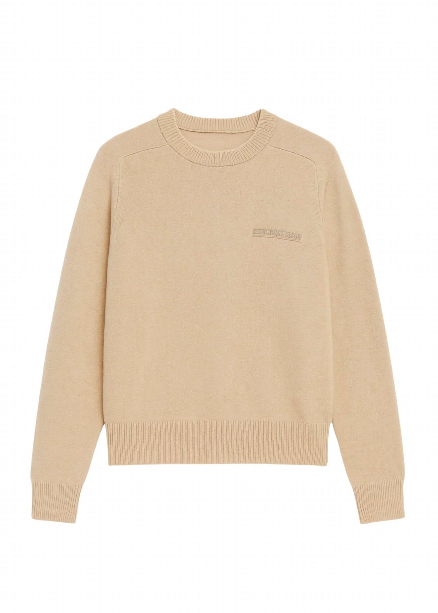 Long Sleeve Silk Cashmere Blend Knit Sweater