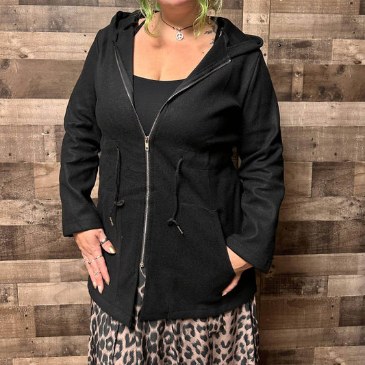 Ontinva - Women's Alaina Hooded Drawstring Waist Jacket - Rack Hunt -