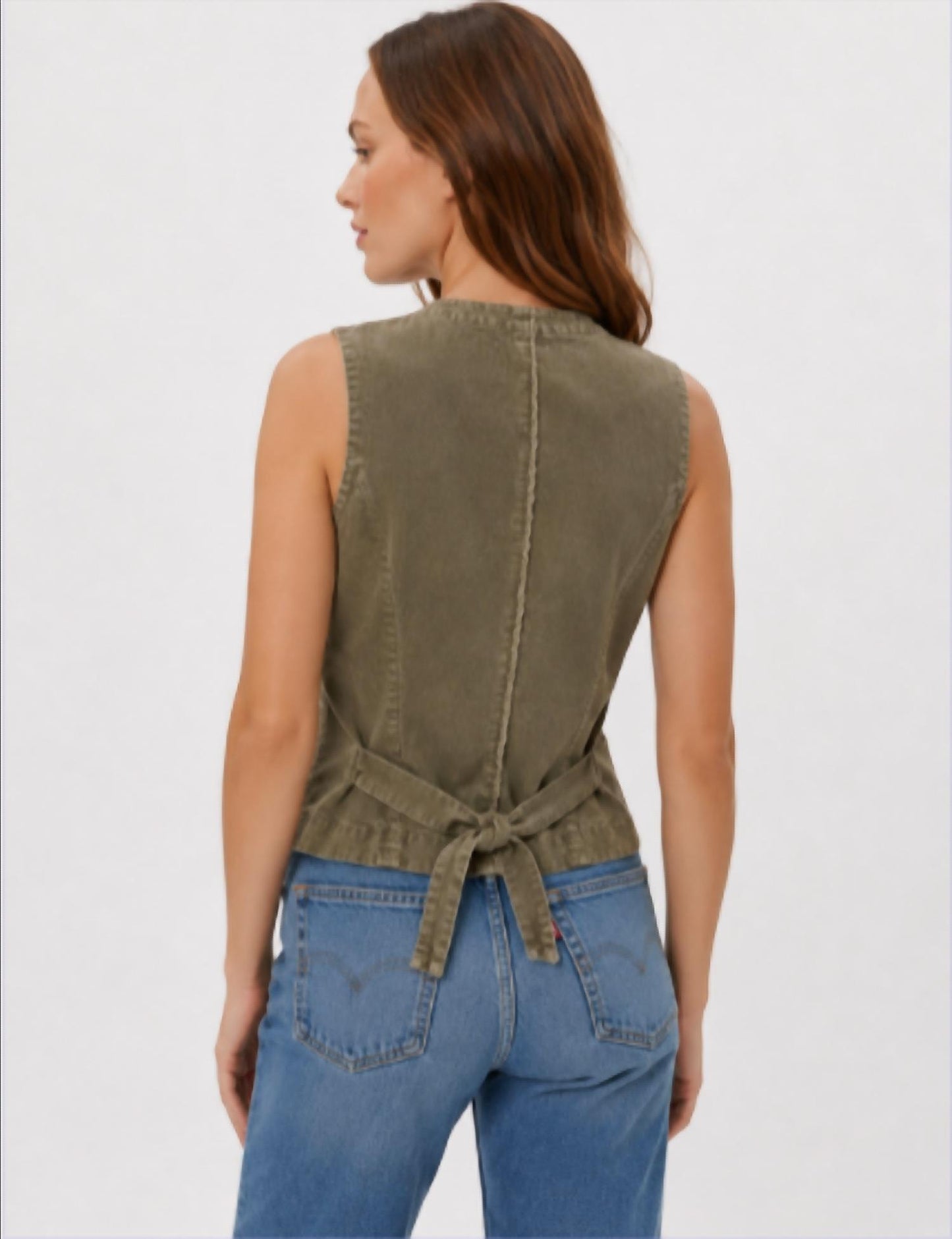 Thin Wale Cord Vest