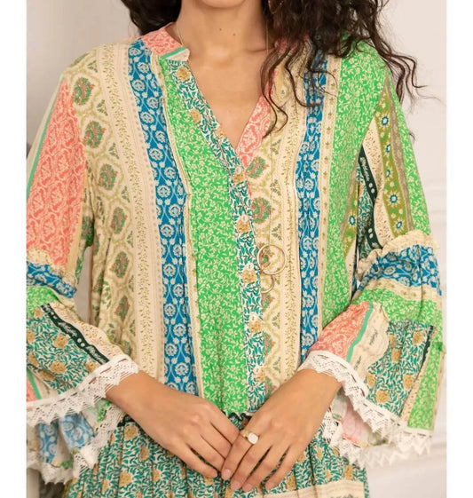 Last Queen - Ethnic Print Tunic Dress - Rack Hunt
