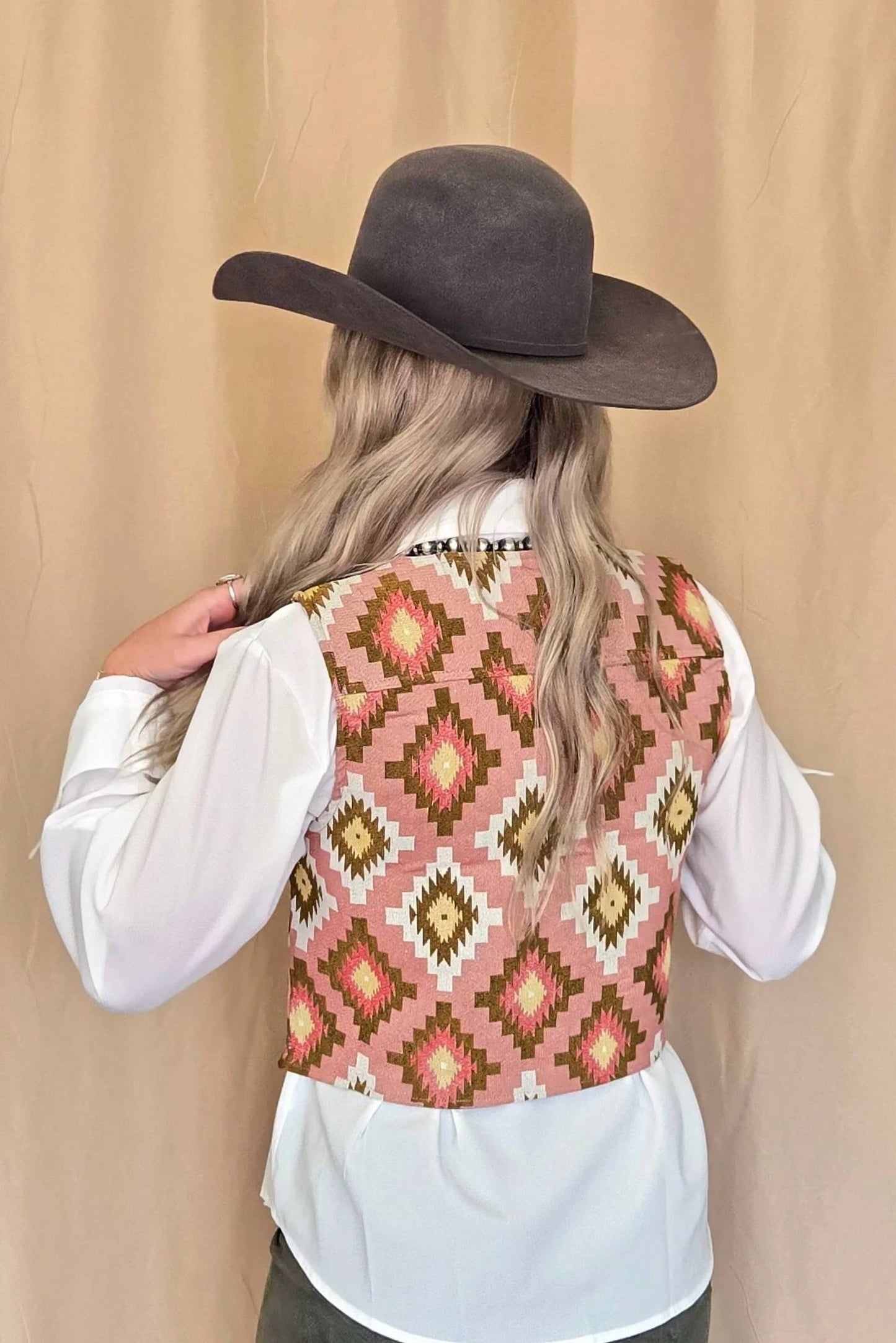 Southwest Tapestry Snap Western Vest