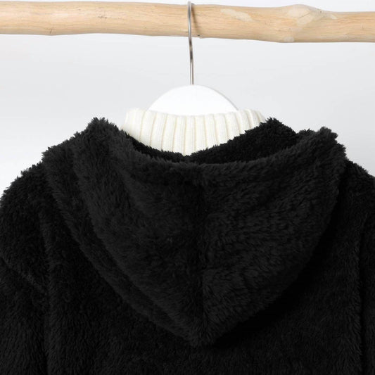 PatPat - Kids Hooded Fuzzy Coat - Rack Hunt -