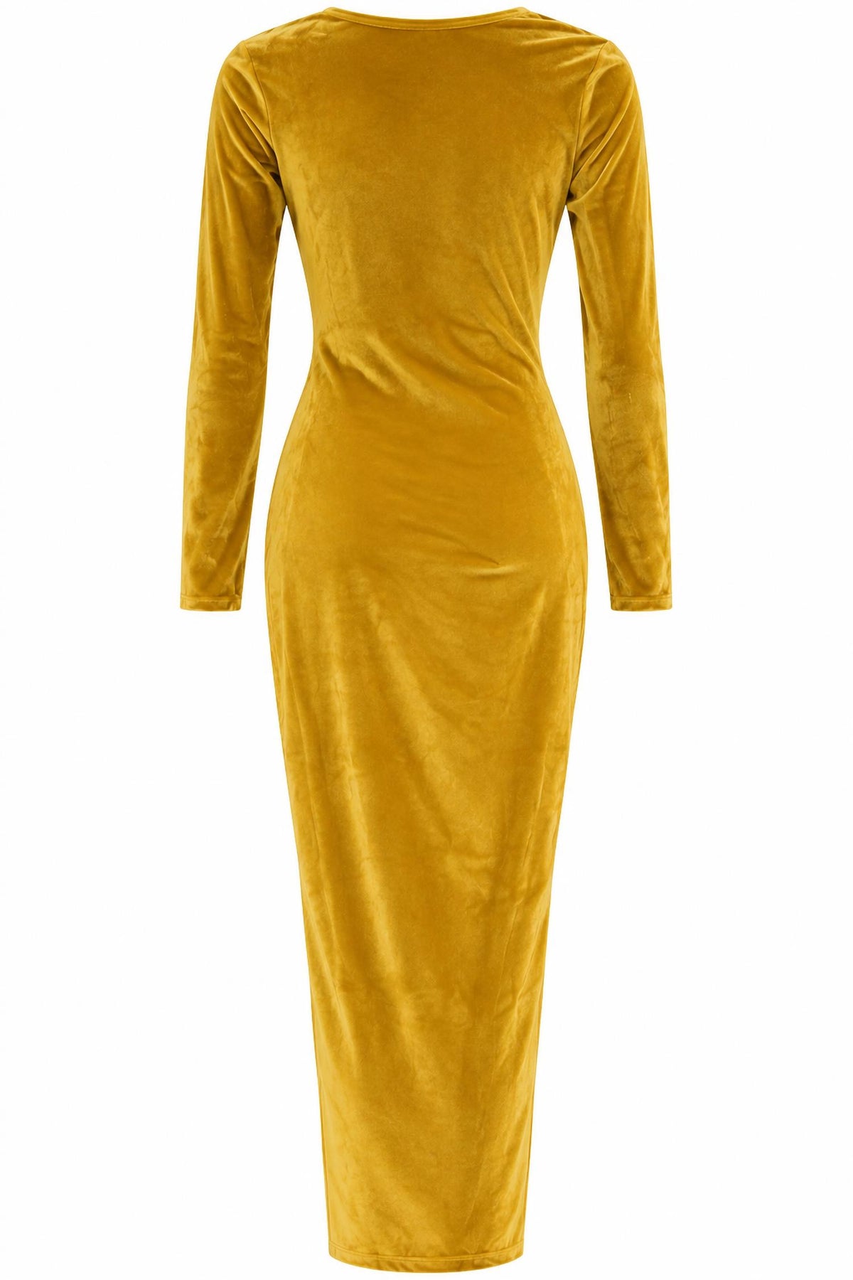 Women's Velvet V-neck Bodycon Dress