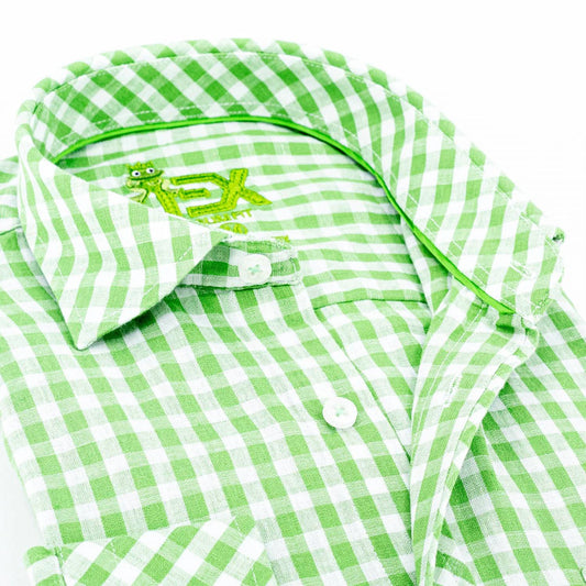 Men's Harvard Yard Frog Linen Shirt