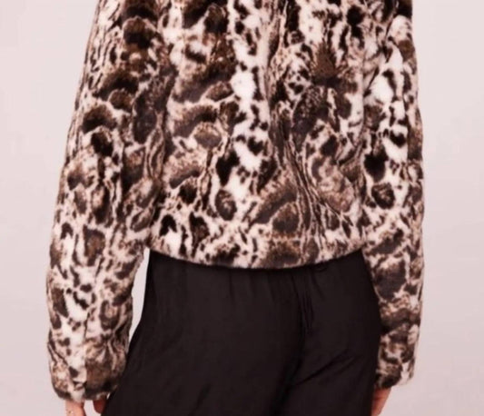 Crop Faux Fur Sweater