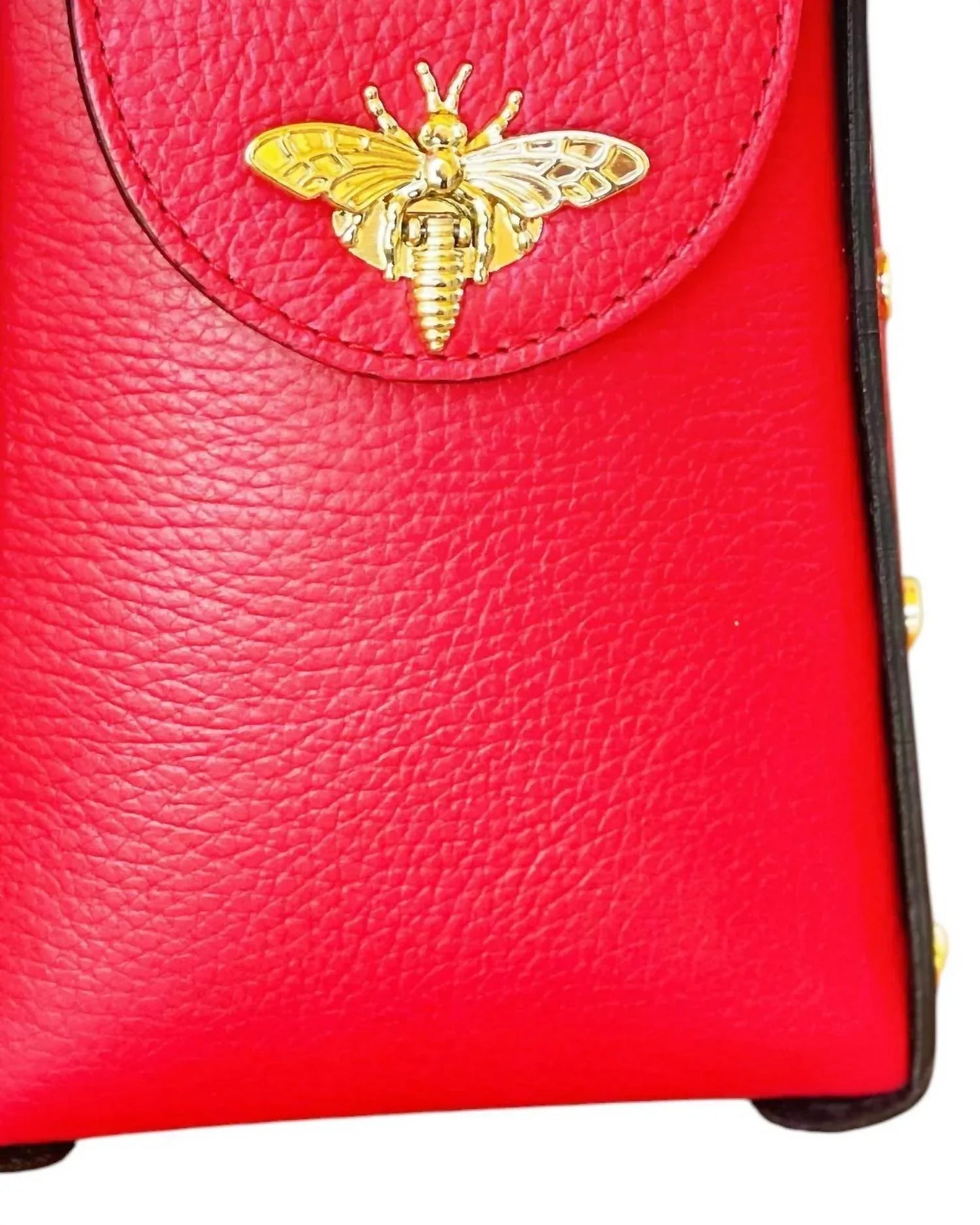 Jijou Capri - Women's Bumblebee Leather Cellphone Case Bag - Rack Hunt