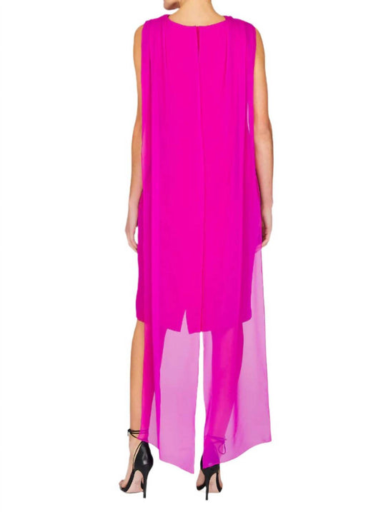 Draped Chiffon Scarf Dress
