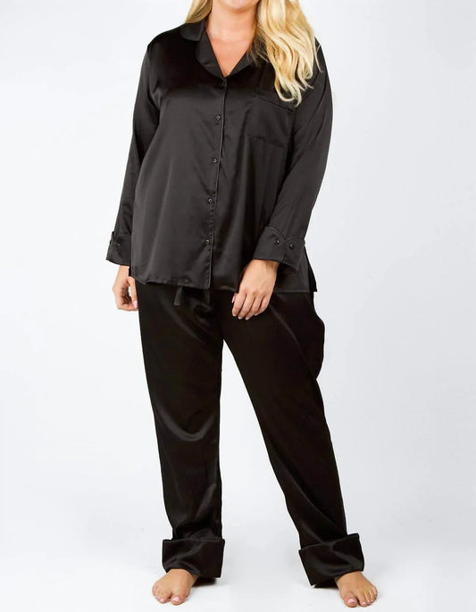 ISAYES - Silk Pajama Set - Plus - Rack Hunt