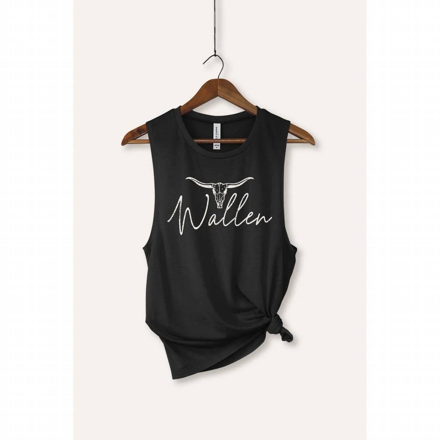 Women's Wallen Skull Western Graphic Jersey Tank Top