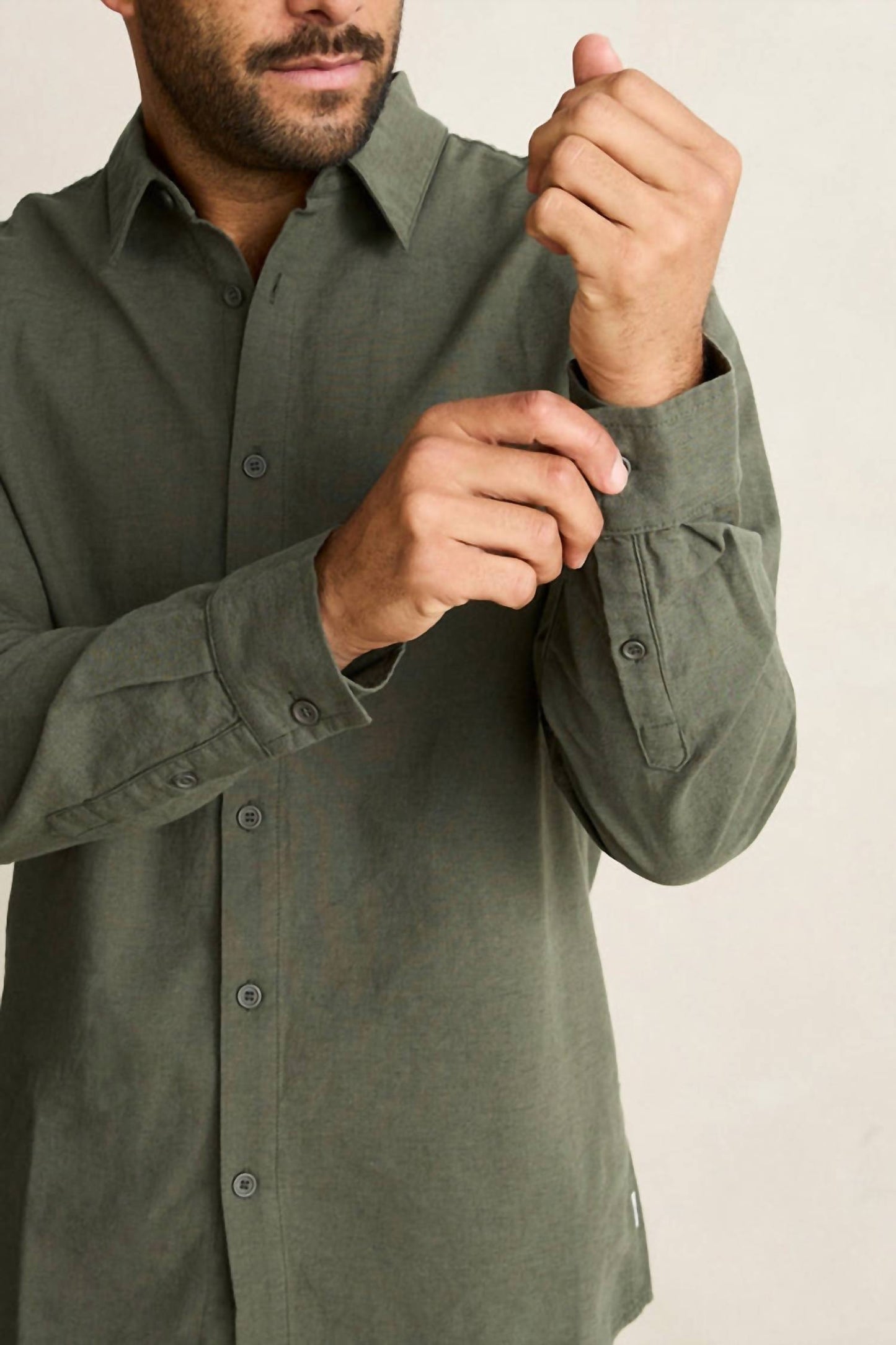Classic Long Sleeve Linen Shirt