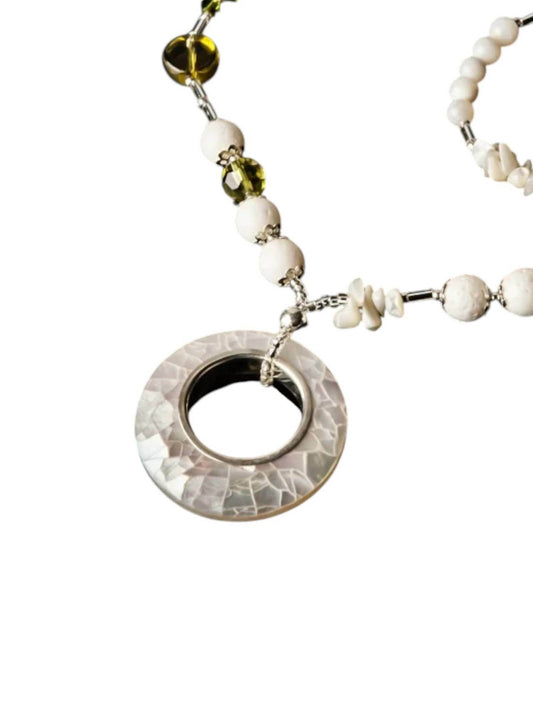 Jinja Jewelry - Women's Mother Of Pearl Necklace - Rack Hunt