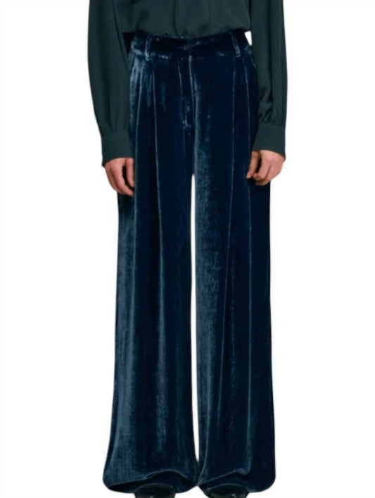 Pavano Velvet Wide Leg Pant