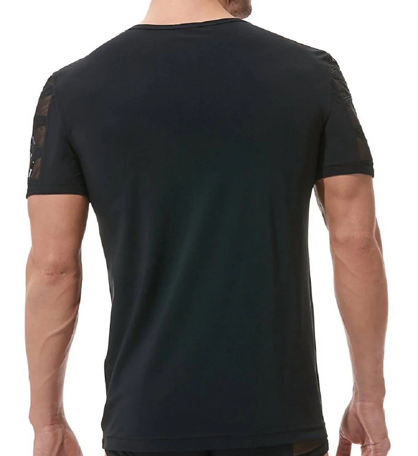 Gregg Homme - High-Line Laser Cut Embroidered T-Shirt - side view - Rack Hunt