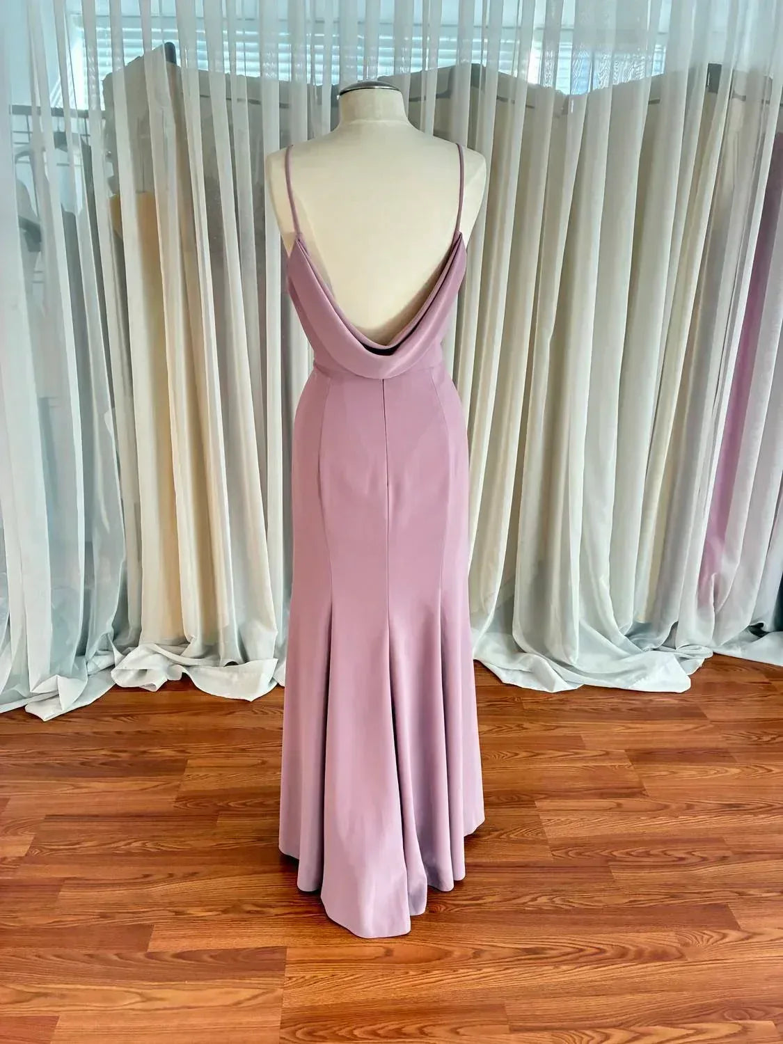 Dessy - Women's Diamond Back Crepe Bridesmaid Dress - Rack Hunt