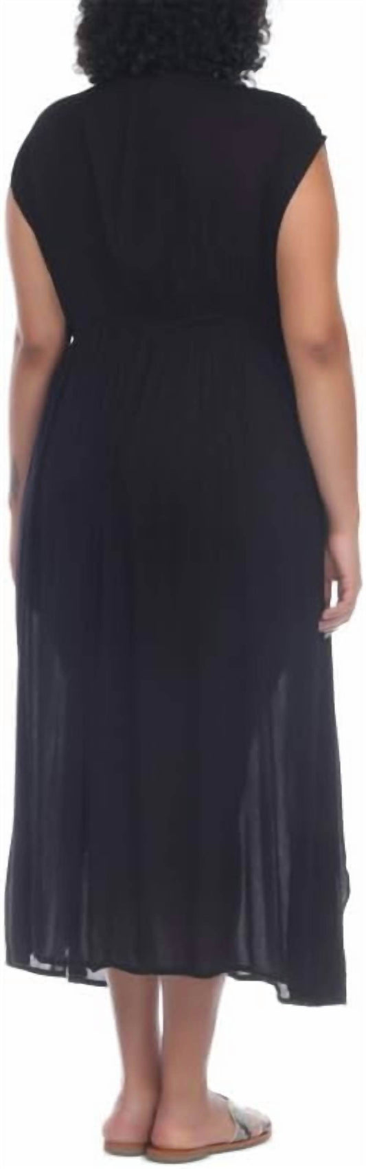 raviya - Plus Front Slit Cover Up Dress - Rack Hunt -