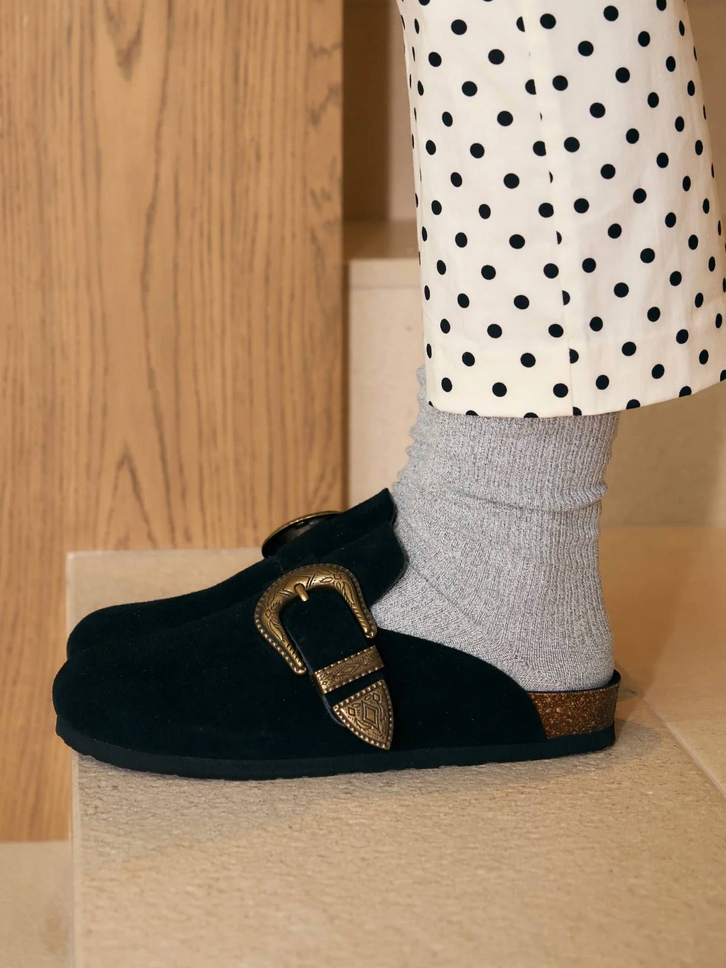 Women's Huma Velour Mule Slides
