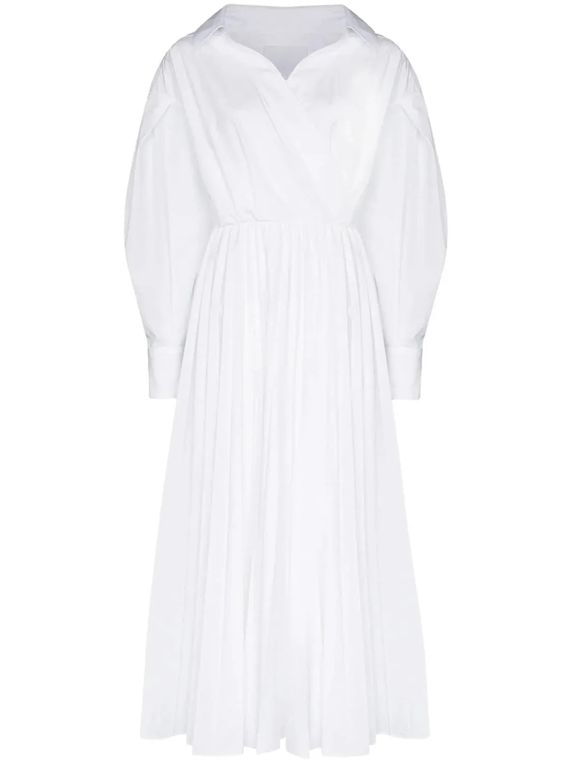 Valentino - Pleated Midi Wrap Dress - Rack Hunt
