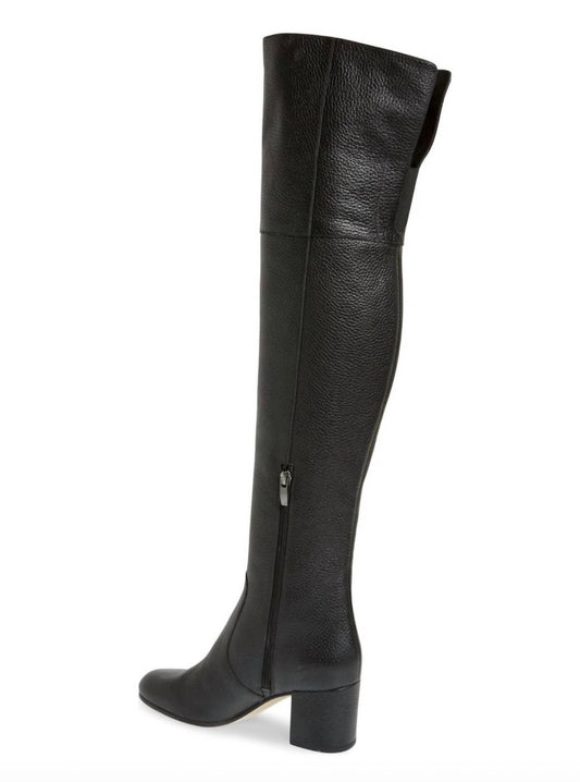 Women Finlay Leather Over The Knee Block Heel Boots